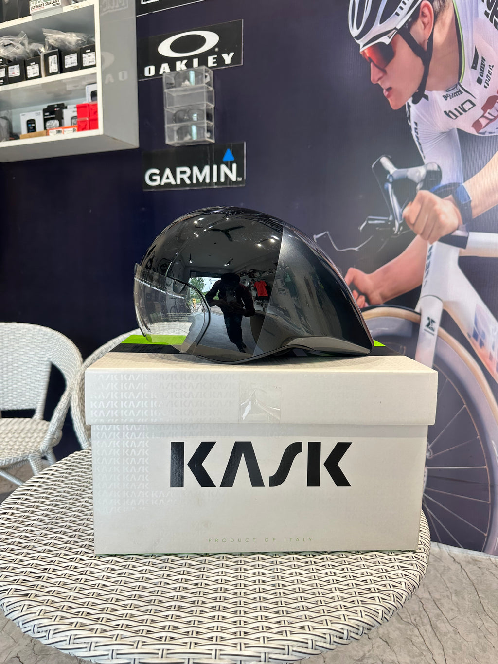 KASK Mistral Time Trial Helmet – Black | Aero TT Helmet for Road Cycling & Triathlon