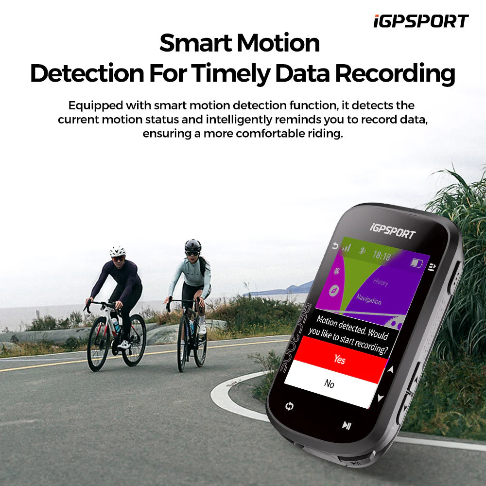 iGPSPORT BSC200S GPS Bike Computer | Color Navigation Cycling Computer | ANT+ & Bluetooth | Cycling Gears Hub