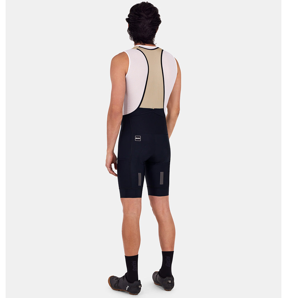SANTINI CARGO BIBSHORTS-BLACK