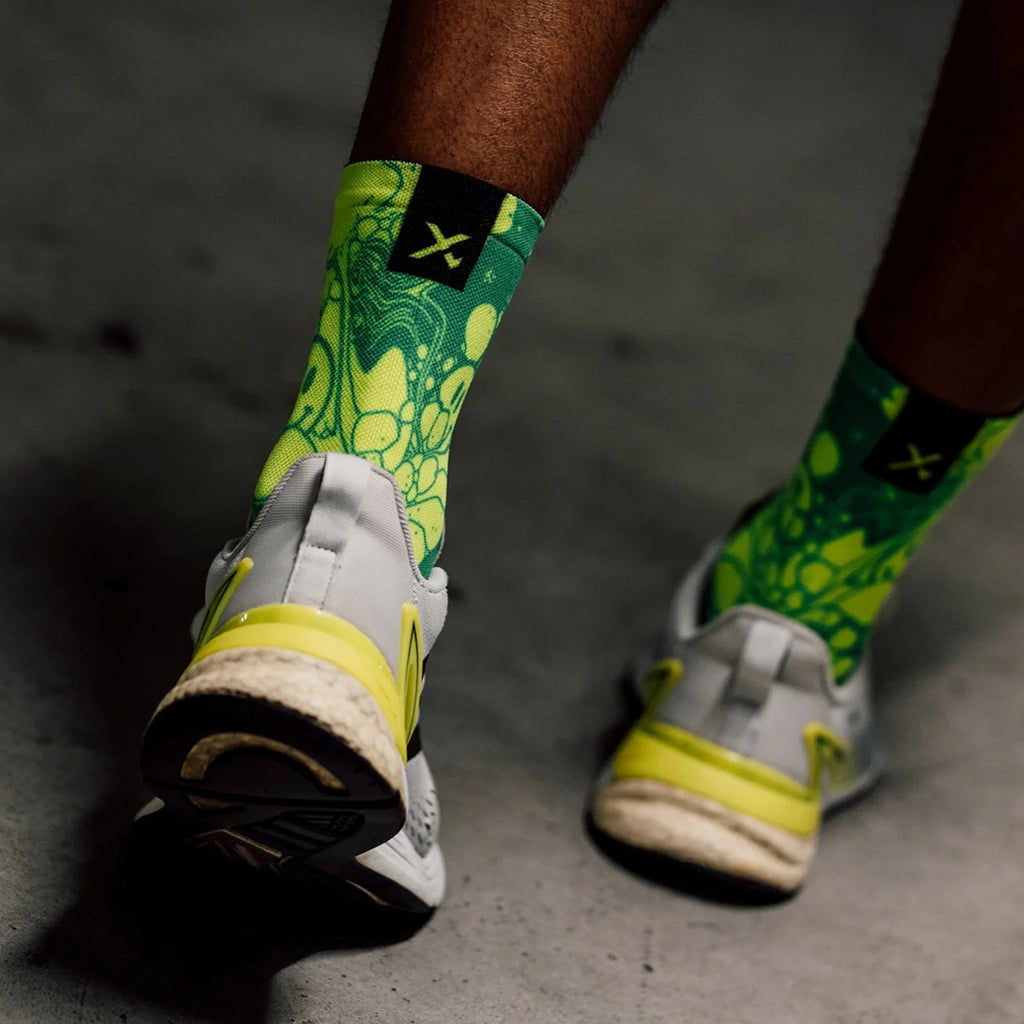 SOX Neon Slide Yellow Casual Crew Socks – Vibrant Everyday Crew | Breathable Comfort & Bold Style
