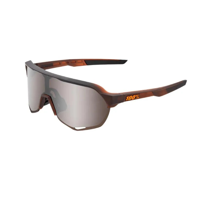 100% S2 Sport Sunglasses (Silver/Matte Translucent Brown Fade) | Cycling Gears Hub