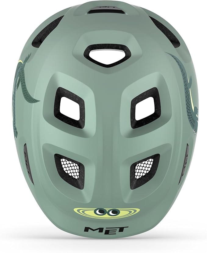MET Hooray Kids Cycling Helmet (Matt Teal Crocodile) | Cycling Gears Hub