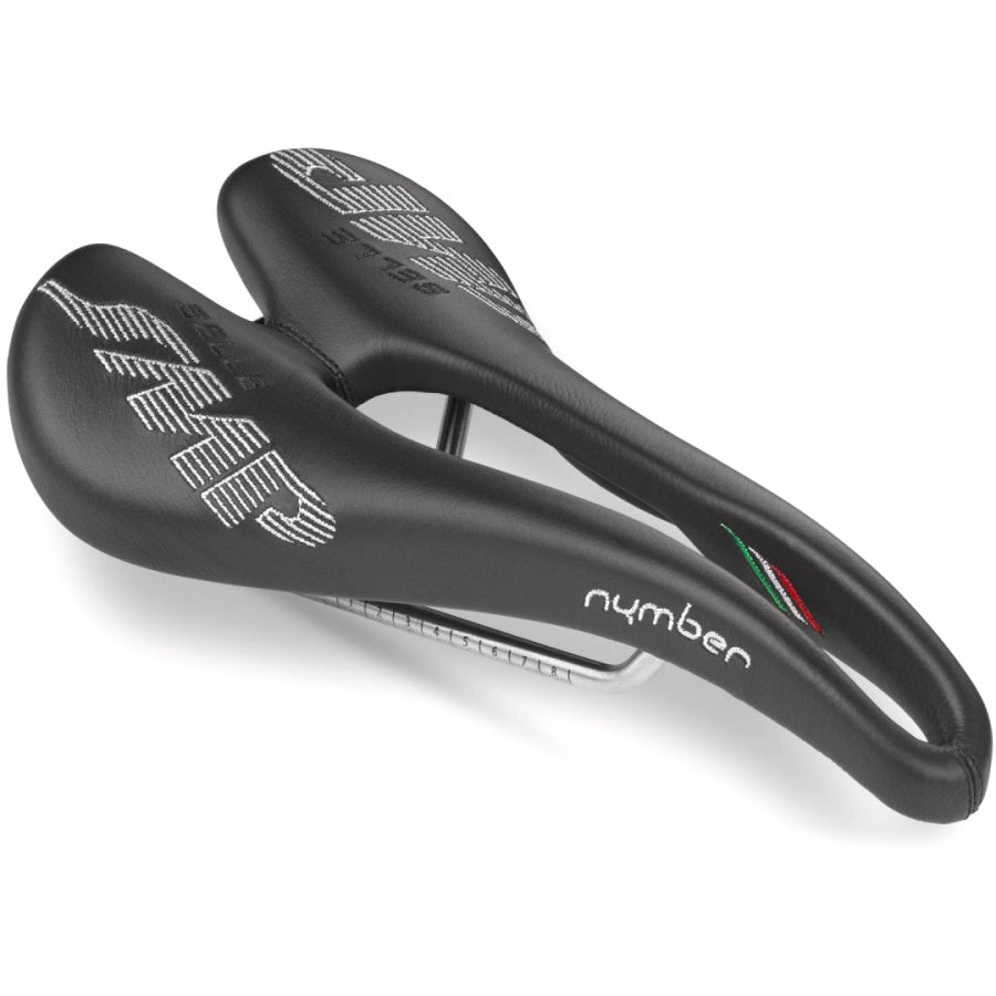 Selle SMP Nymber Saddle Black – Ergonomic Performance Saddle for Road & MTB 267×139mm | Cycling Gears Hub