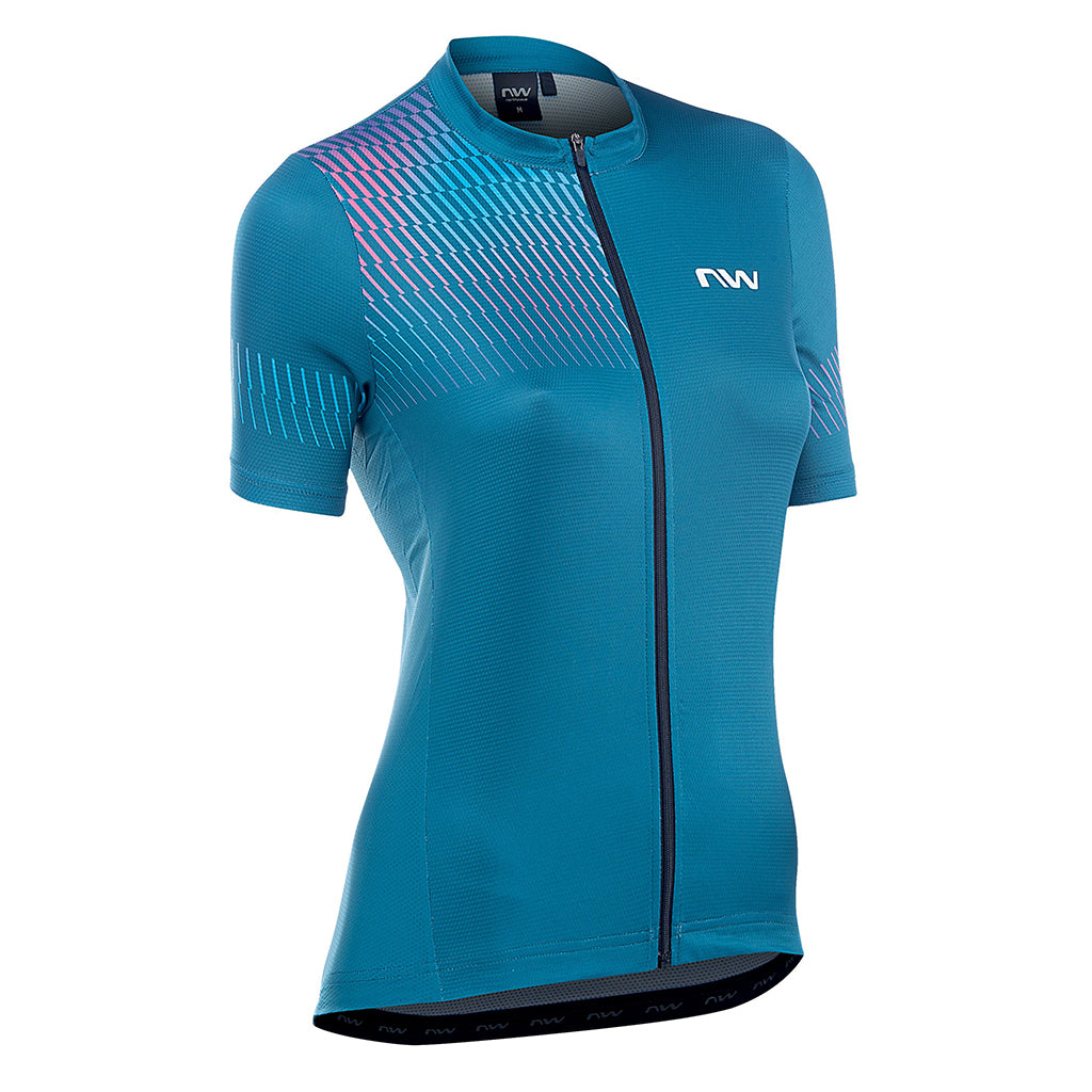 NW WMN ORIGIN JERSEY-BLUE/IRIDESC