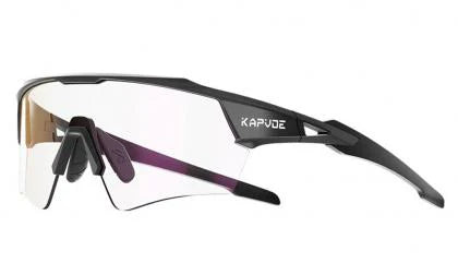 KAPVOE Dreamchaser Wings Photochromic Cycling Sunglasses – Red/Black