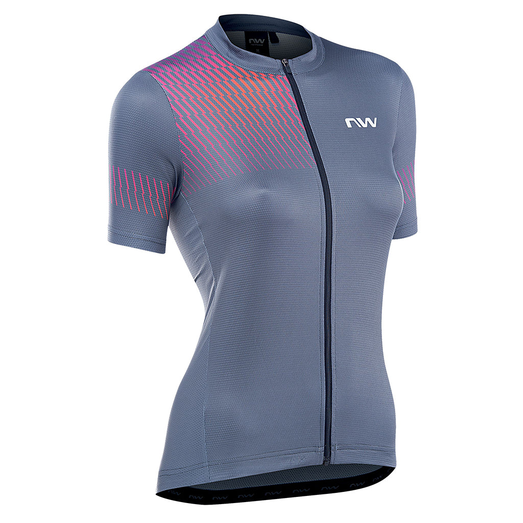 NW WMN ORIGIN JERSEY-DARK GREY/PAST SIZE-L