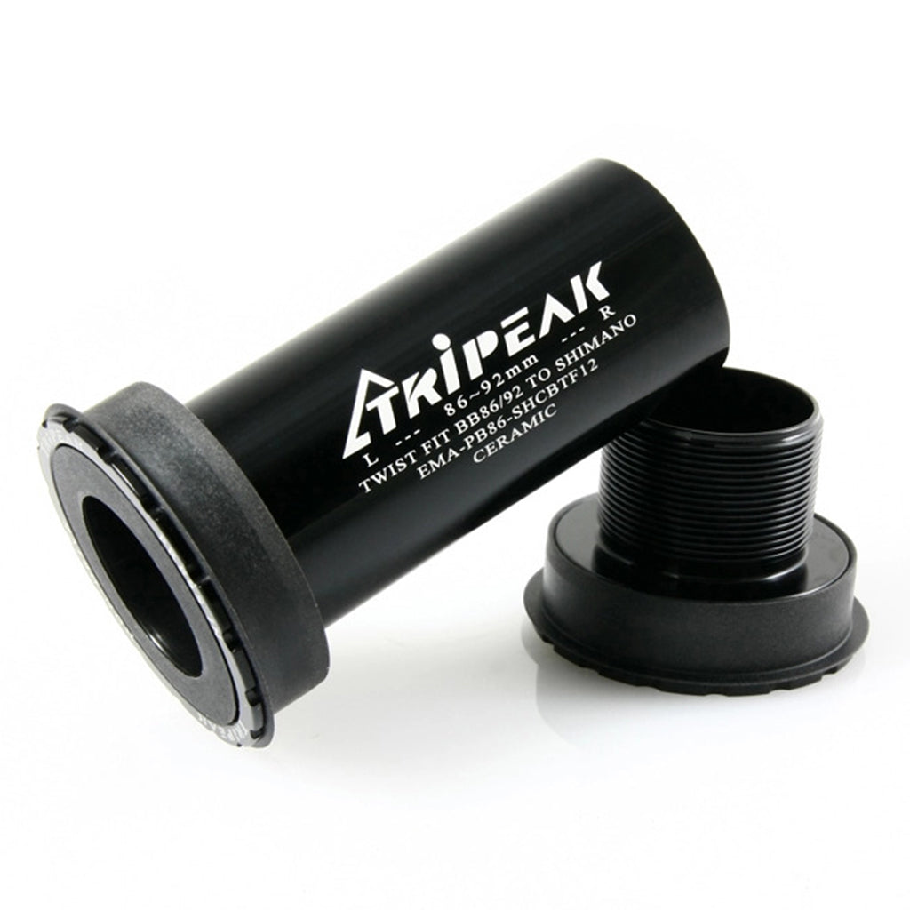 Tripeak BB86 PF Ceramic Twistfit Bottom Bracket - Shimano Black 86-92mm| Cycling Gears Hub