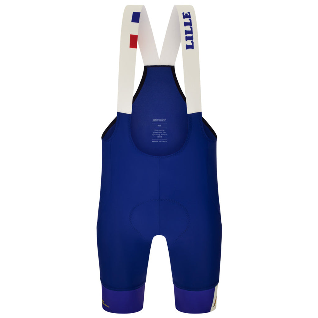 SANTINI TDF GD LILLE BIBSHORTS-BLUE SIZE-XL