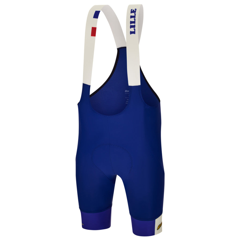SANTINI TDF GD LILLE BIBSHORTS-BLUE SIZE-XL