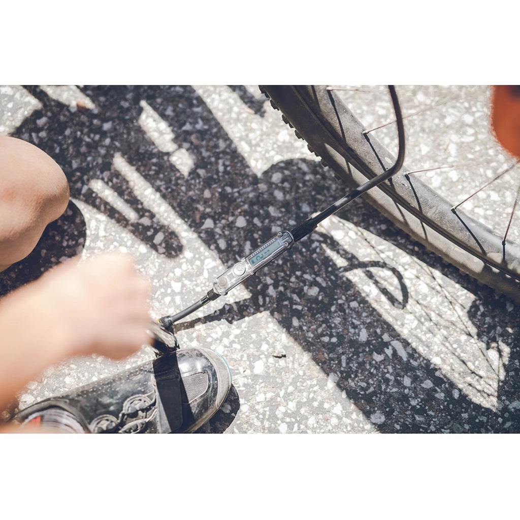 Lezyne Micro Drive Digital High Pressure Floor Black -Gold Color