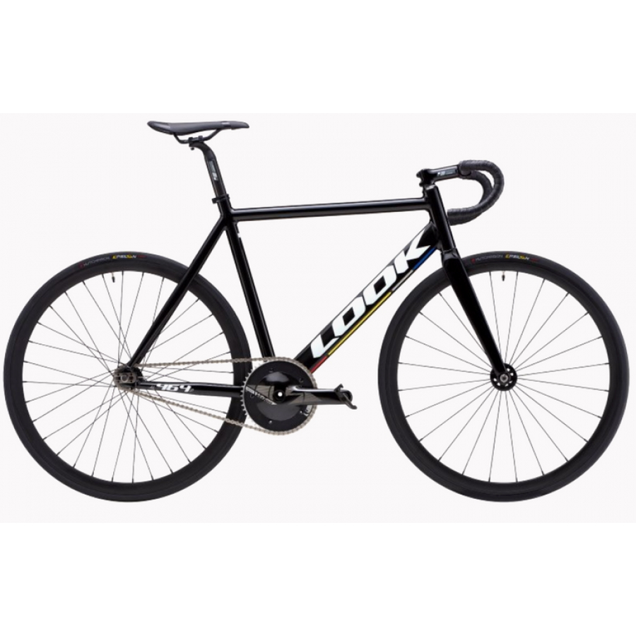 LOOK AL 464 P Track Bike – Black Yellow Glossy | Alex Track Wheels | Cycling Gears Hub