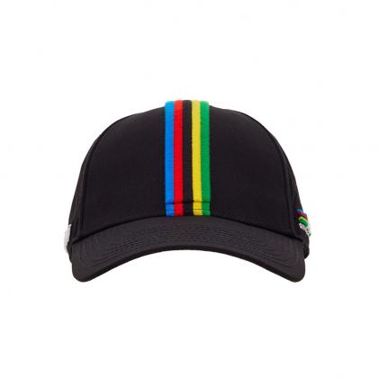 Santini UCI World Champion Cap (Black) | Cycling Gears Hub