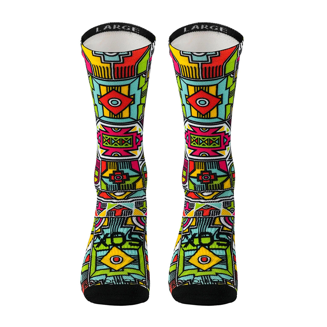 SOX Ndebele 2.0 Heritage Crew Socks – Modern Heritage Lifestyle Crew | Breathable Everyday Comfort