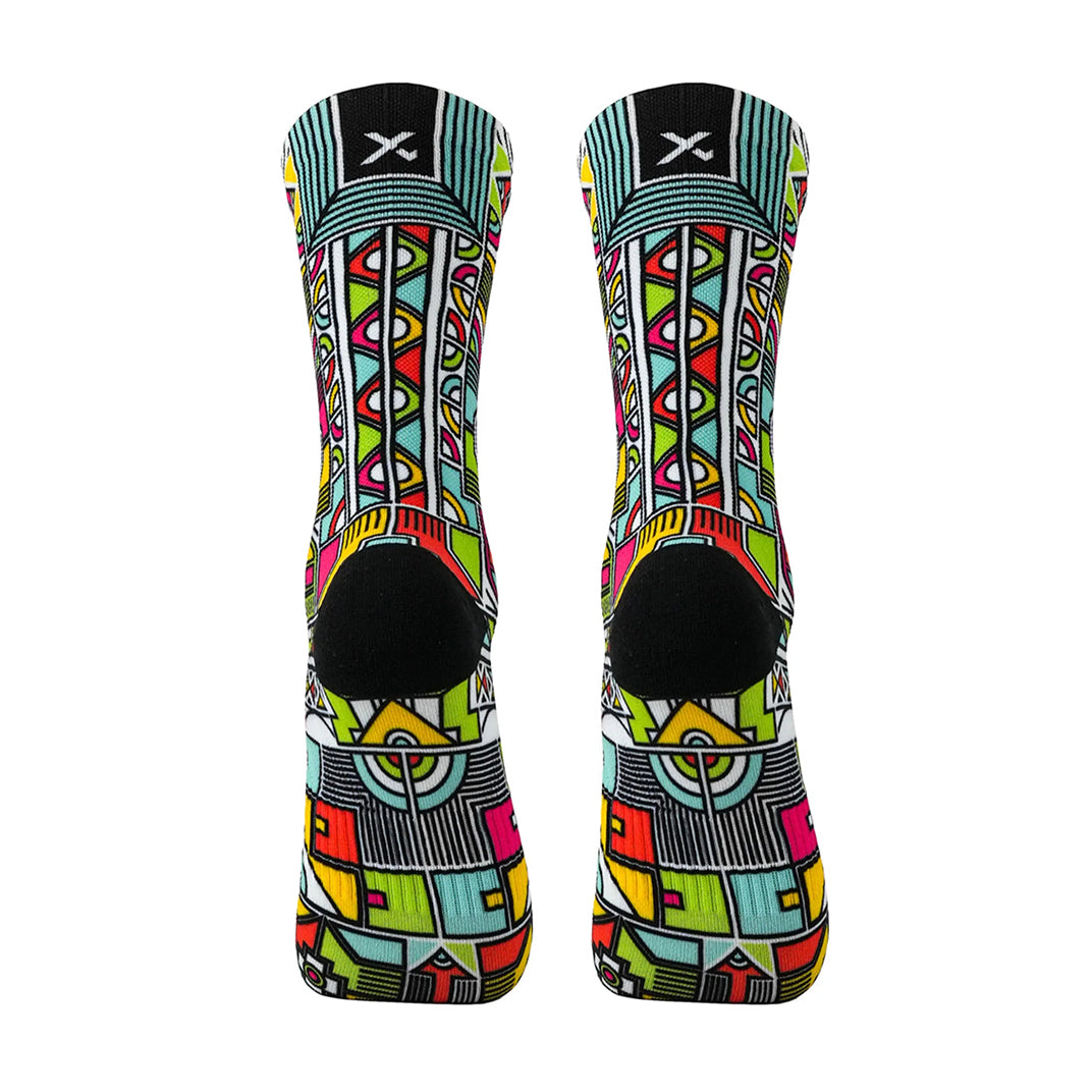 SOX Ndebele 2.0 Heritage Crew Socks – Modern Heritage Lifestyle Crew | Breathable Everyday Comfort