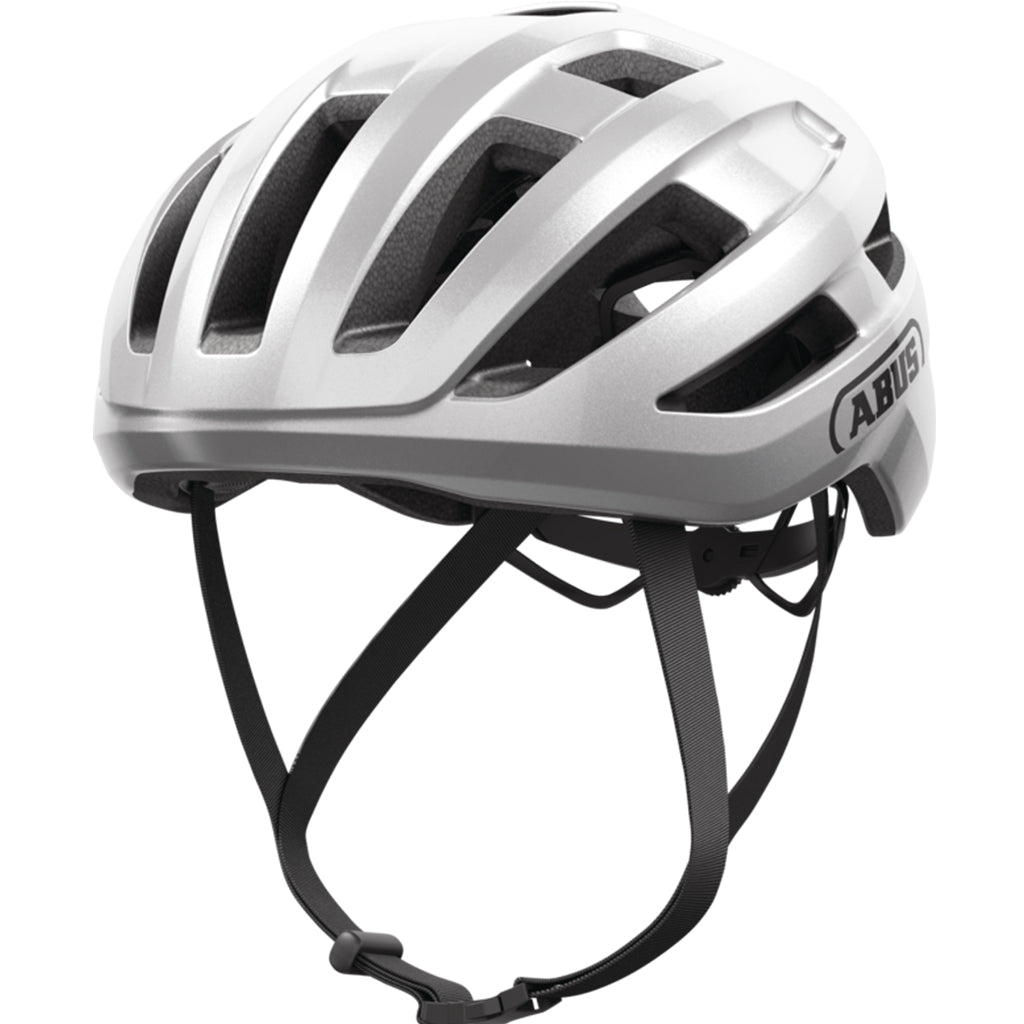 ABUS PowerDome MIPS Helmet – Gleam Silver | Lightweight Road Cycling Helmet with MIPS Protection