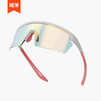 Magicshine Rouler Coated Photochromic Sports Sunglasses White&Pink