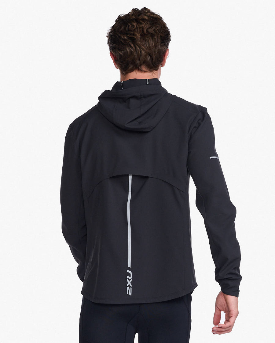 2XU MR6858A Aero Men's Cycling Jacket (Black/Silver) | Cycling Gears Hub