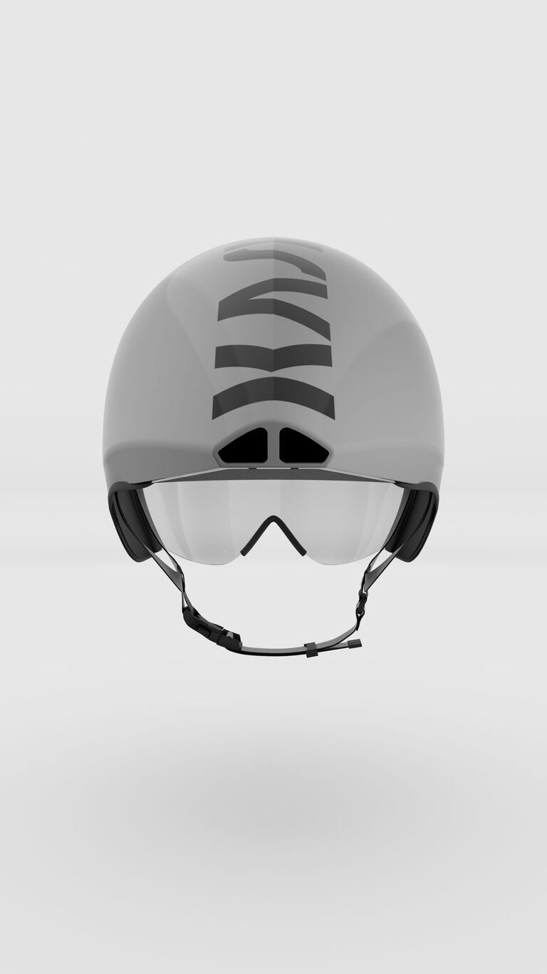 KASK Mistral Time Trial Helmet – White/silver Aero TT Helmet for Road Cycling & Triathlon