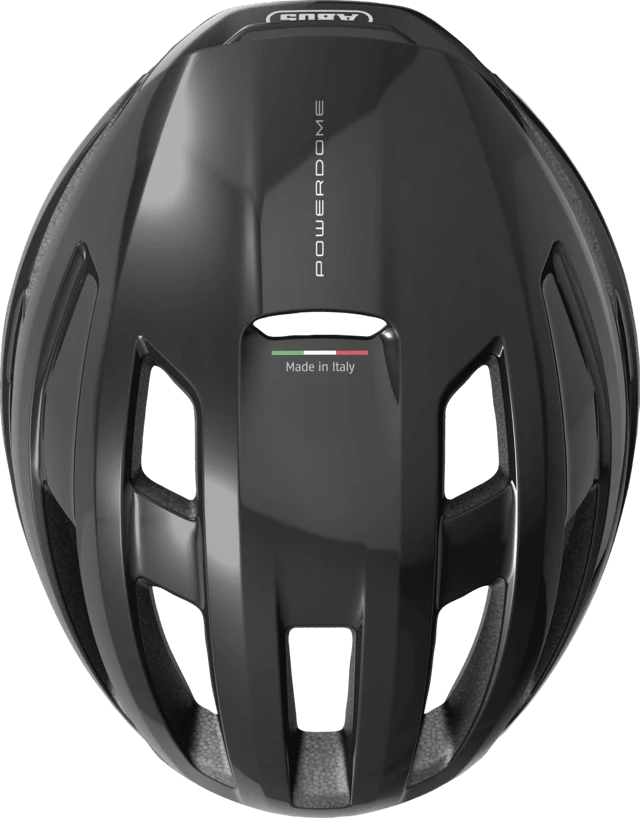 Abus Powerdome Road Cycling Helmet With Shiny Black Color | Cycling Gears Hub