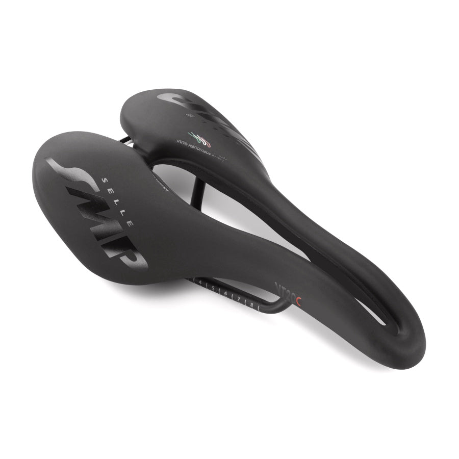 Selle SMP VT30 Carbon Saddle Black – Lightweight Ergonomic MTB & Road Saddle 255×155mm | Cycling Gears Hub