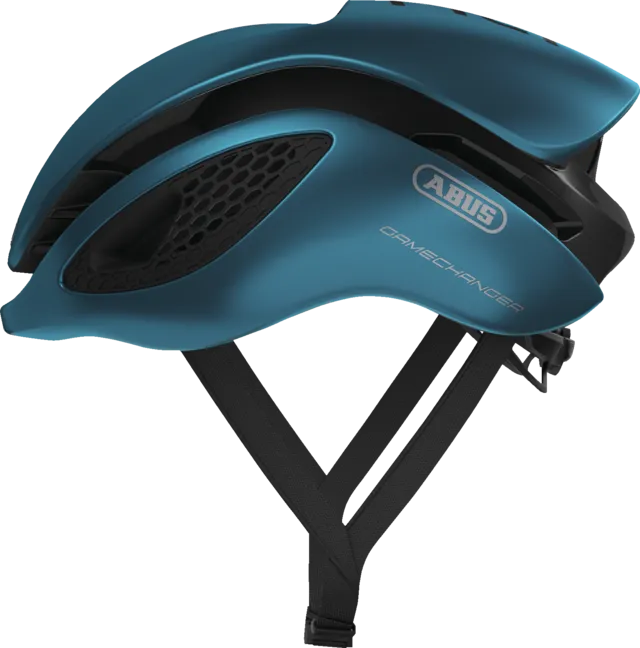Abus Gamechanger Road Cycling Helmet (Blue) | Cycling Gears Hub