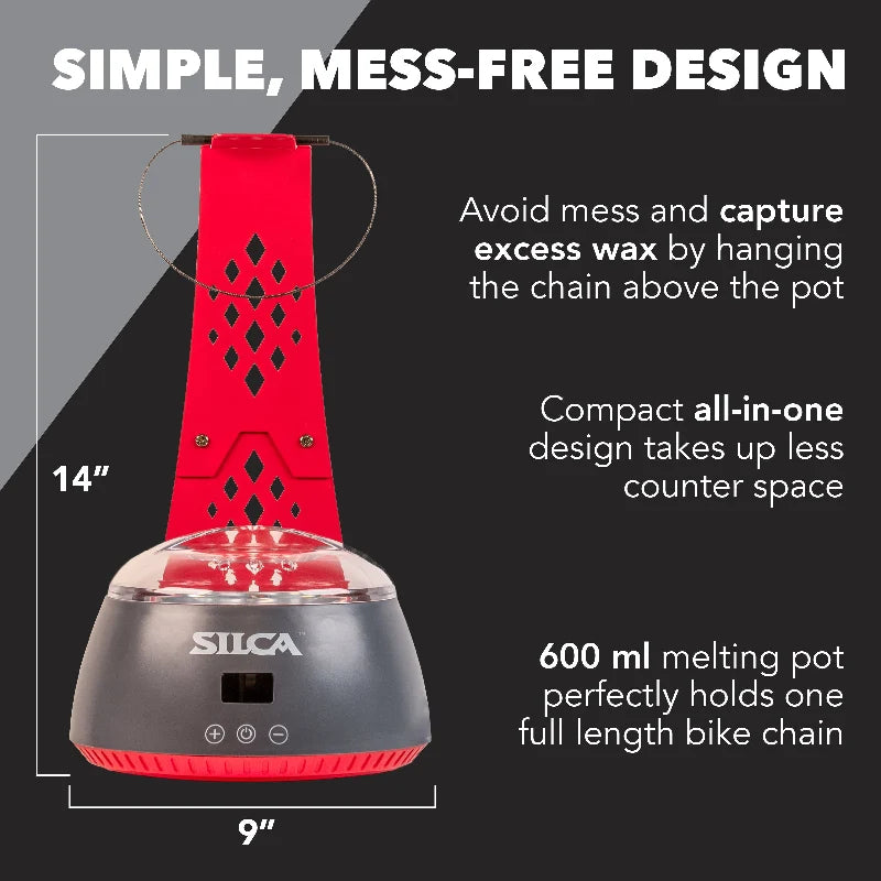 SILCA Chain Waxing System – Precision Hot Wax Chain Maintenance System | Cycling Gears Hub