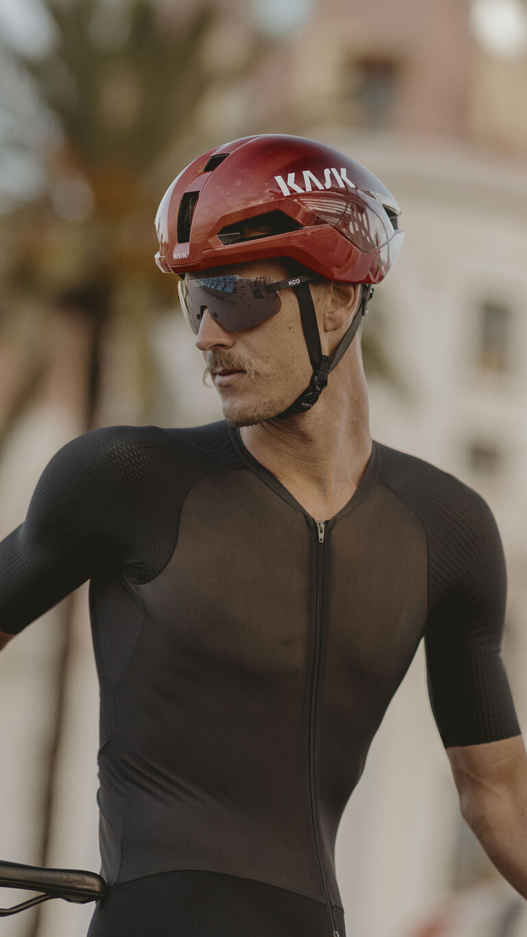 Kask Nirvana Road Cycling Helmet (Cherry Burst) | Cycling Gears Hub