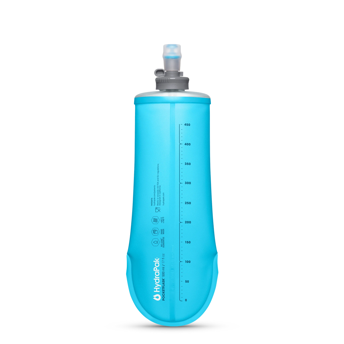 HydraPak PocketFlask™ 500ml | Color Malibu Blue | Cycling Gears Hub