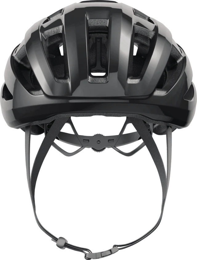 Abus Powerdome Road Cycling Helmet With Shiny Black Color | Cycling Gears Hub