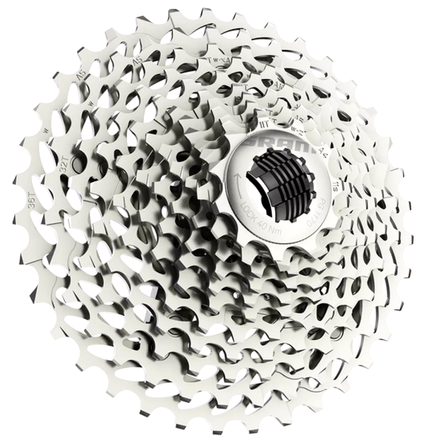 SRAM PG-1170 11 Speed Cassette 11-28T Silver - Lightweight PowerGlide Road Racing Gear | Cycling Gears Hub
