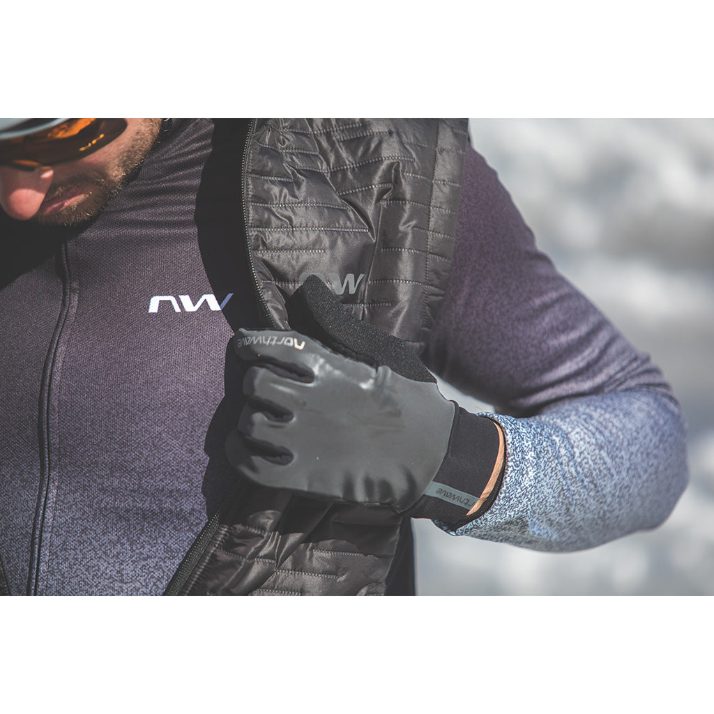 Northwave | Active Reflex Full Gloves – Reflective| Cycling Gloves (Size XL)