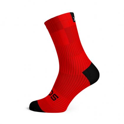 SOX Slight Red Minimalist Crew Socks – Modern Everyday Crew | Lightweight Breathable Comfort