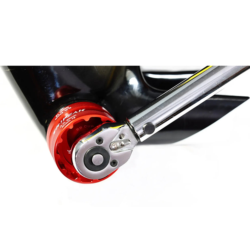 Tripeak Bottom Bracket Cartridge Wrench Color Red| Cycling Gears Hub