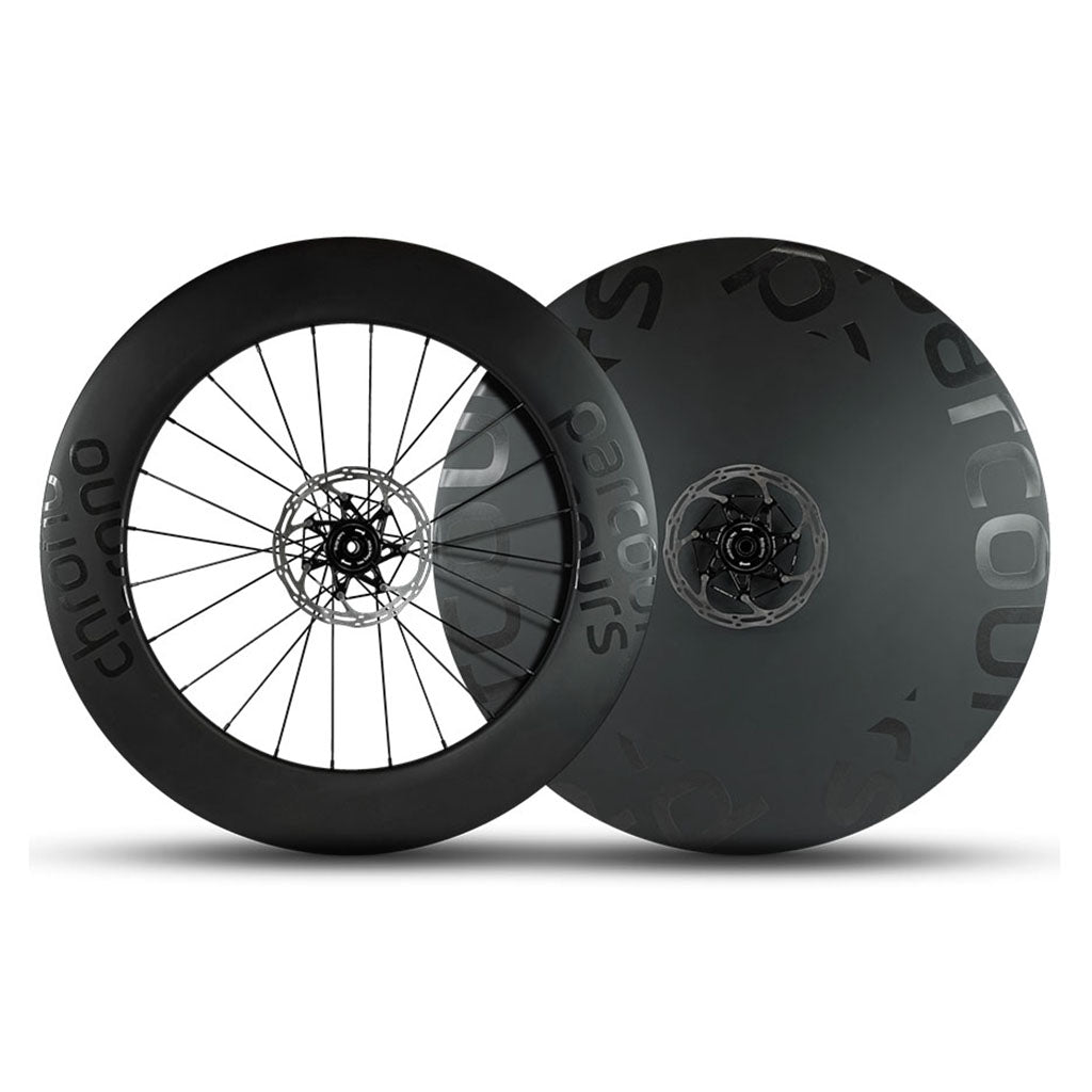 Parcours Full Disc Carbon Tubeless Ready Disc Brake Wheel - Shimano/Sram (Black) | Cycling Gears Hub