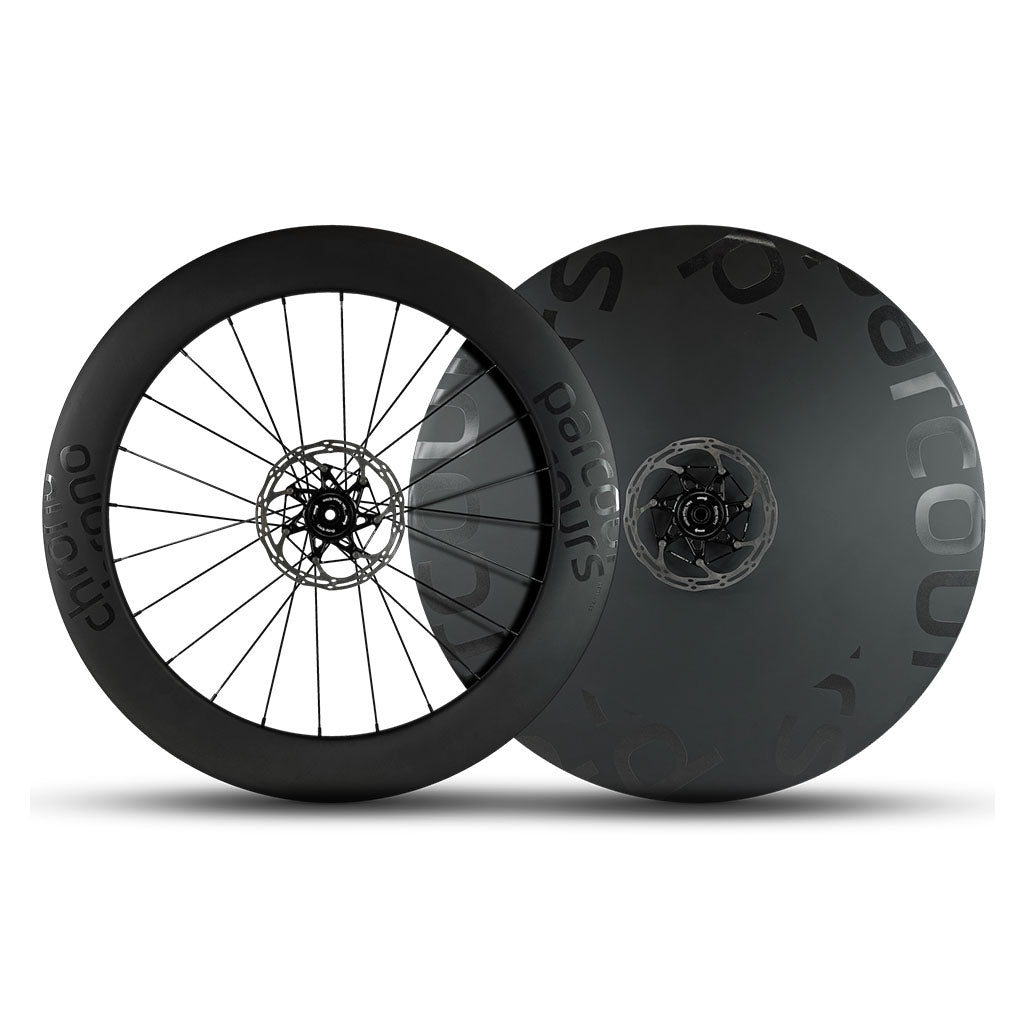 Parcours Full Disc Carbon Tubeless Ready Disc Brake Wheel - Shimano/Sram (Black) | Cycling Gears Hub