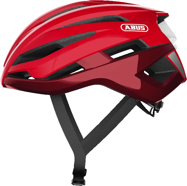 Abus Stormchaser Road Cycling Helmet (Blaze Red) | Cycling Gears Hub