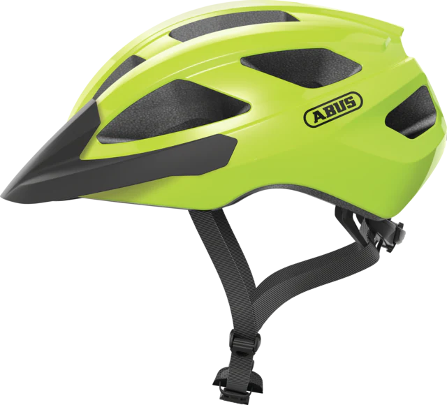ABUS Macator Helmet – Signal Yellow | Lightweight Road Cycling Helmet