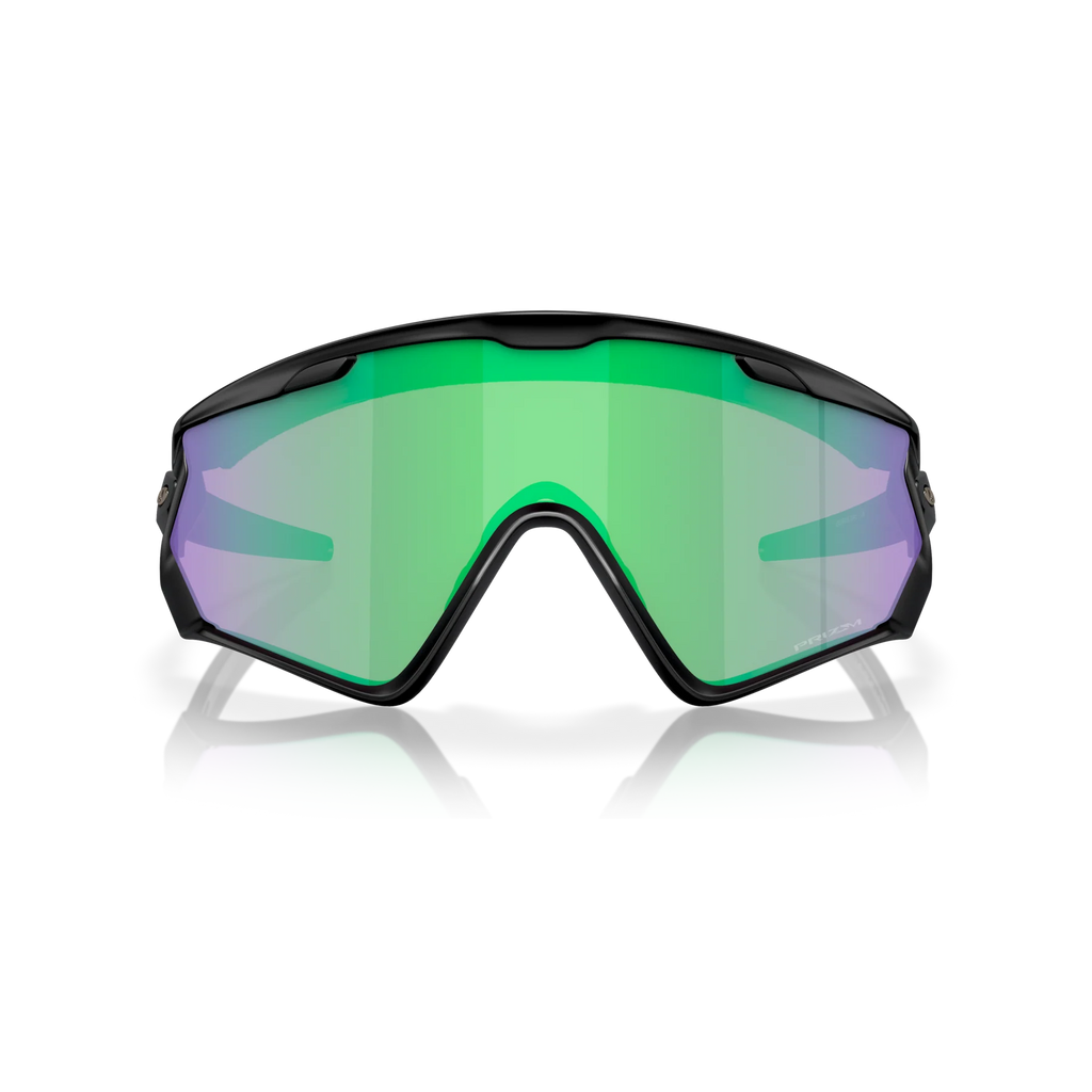 Oakley Wind Jacket Sunglasses – Prizm Road Jade Lens with Matte Black Frame