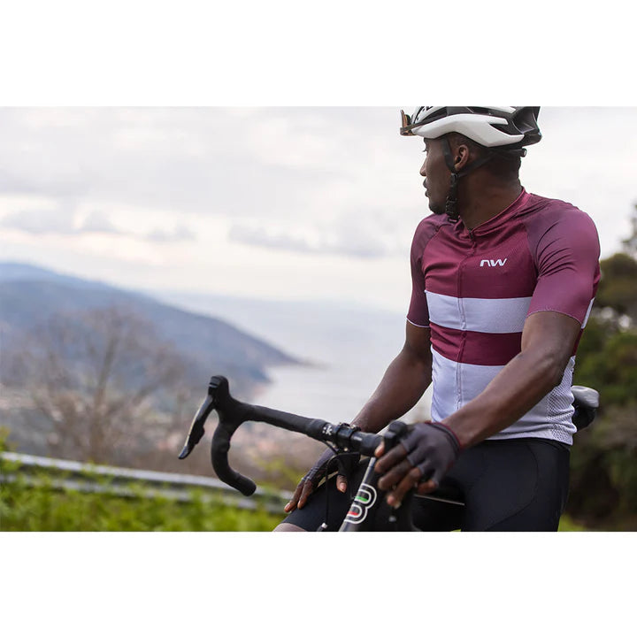 Northwave | Blade Air Jersey – Plum/Grey | Lightweight Performance Cycling Jersey (Size XL)