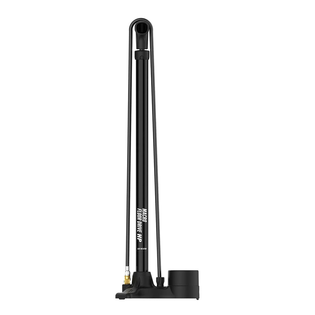 Lezyne Macro Drive ABS Flip Chuck High Pressure Floor Pump (Color black )| Cycling Gears Hub
