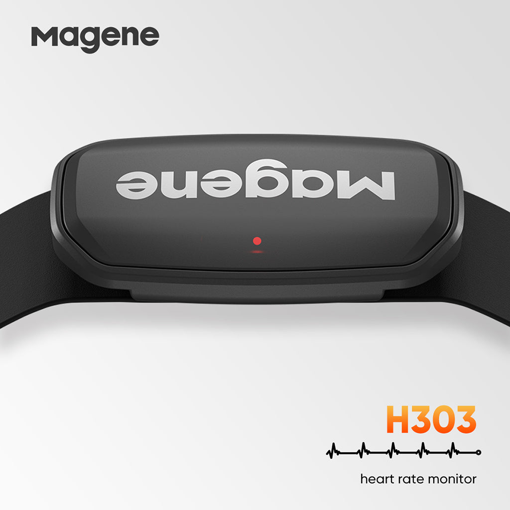 Magene H303 Heart Rate Sensor – Chest Strap with Bluetooth & ANT+ for Cycling, Gym & Cardio Workouts