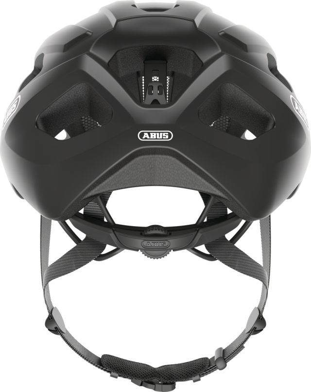 Abus Macator Road Cycling Helmet (Matt Black) | Cycling Gears Hub