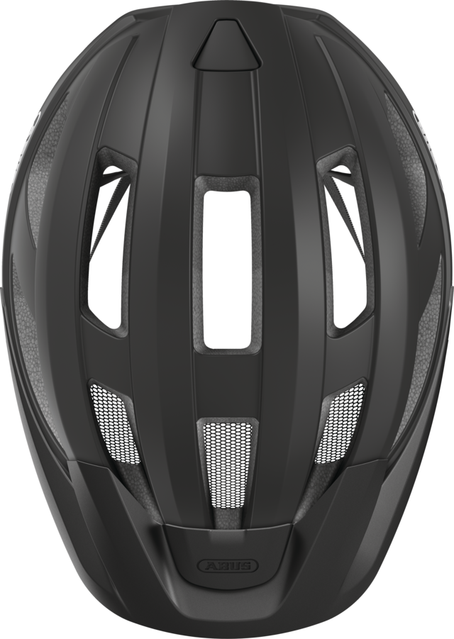 Abus Macator Road Cycling Helmet (Matt Black) | Cycling Gears Hub