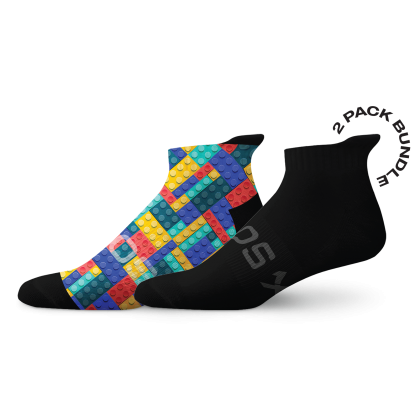 SOX Blocks Tab Combo Socks – Pack of 2 | Everyday Crew | Breathable Comfort & Sporty Style