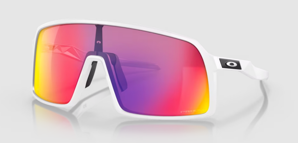 Oakley Sutro Sunglasses – Prizm Road Lenses with Matte White Frame