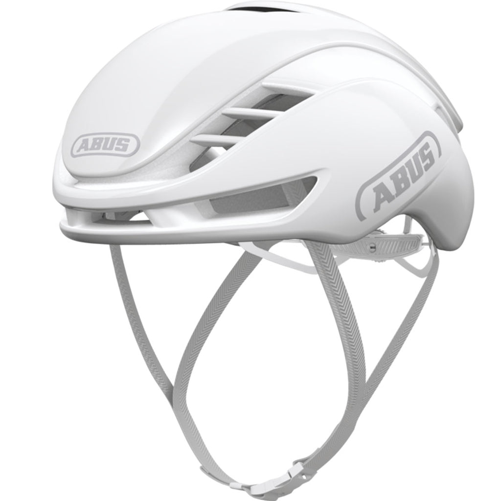 Abus Gamechanger 2.0 Helmet Pure White | Premium Aero Road Cycling Helmet