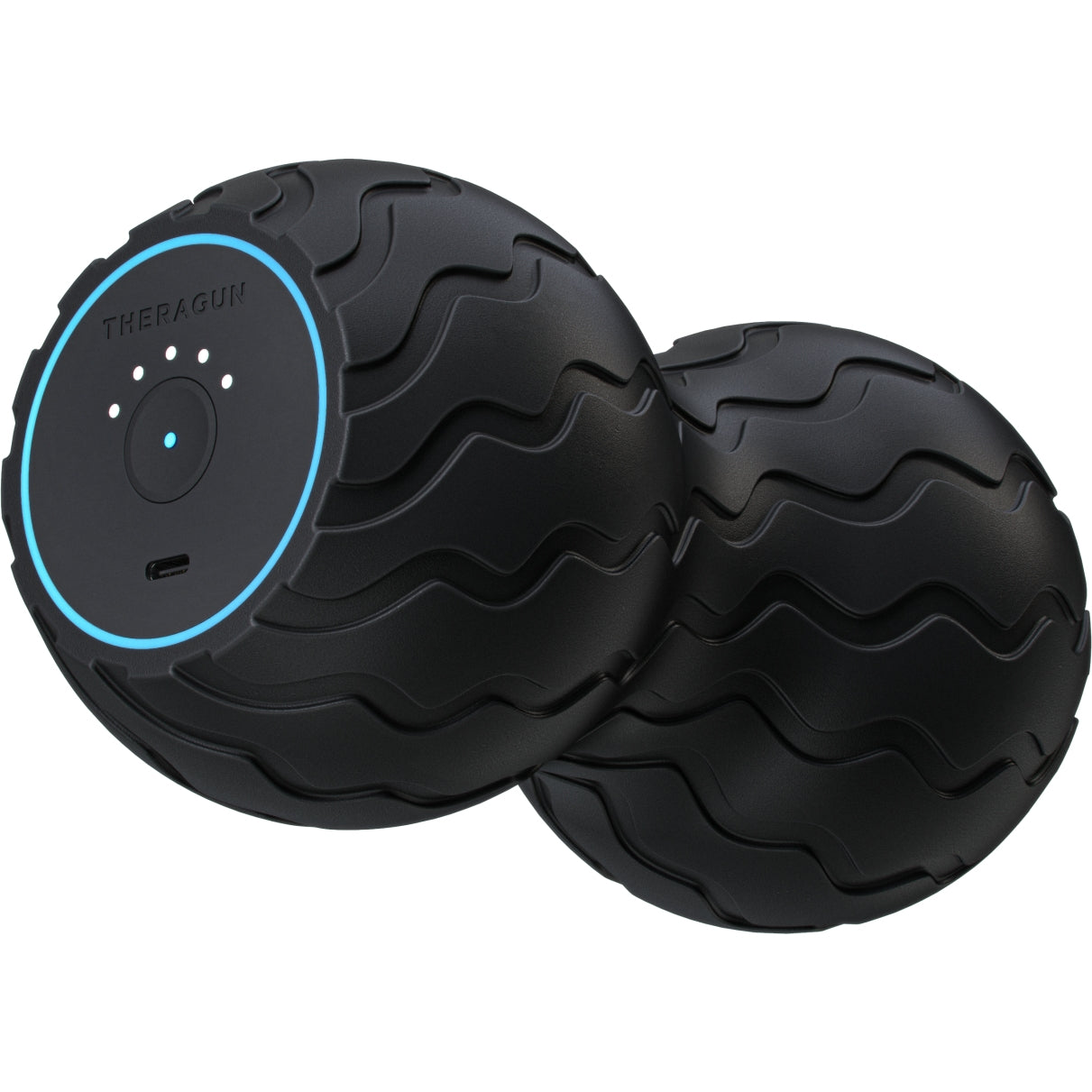 Therabody WaveDuo - Dual Vibrating Foam Roller for Muscle Recovery & Deep Tissue Massage - Black|Cycling Gears Hub