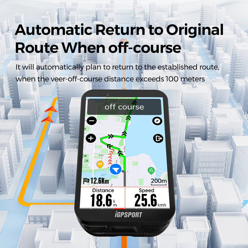 iGPSPORT iGS800 GPS Bike Computer | 3.5” Color Touchscreen with Offline Maps | Cycling Gears Hub