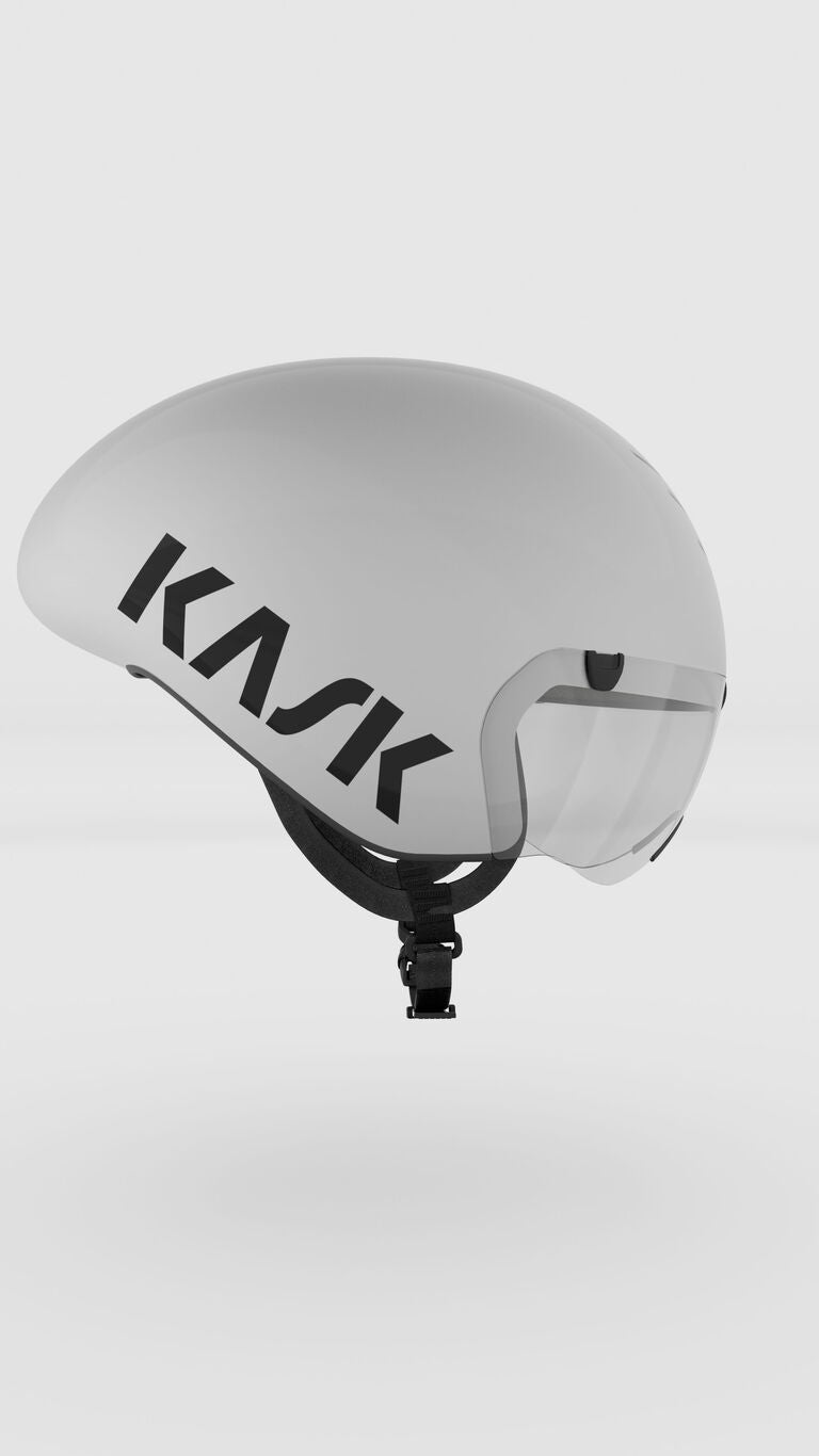 Kask Bambino Pro Aero Road & Track Cycling Helmet with Magnetic Visor – Time Trial & Track Sprint Helmet White | Cycling Gears Hub