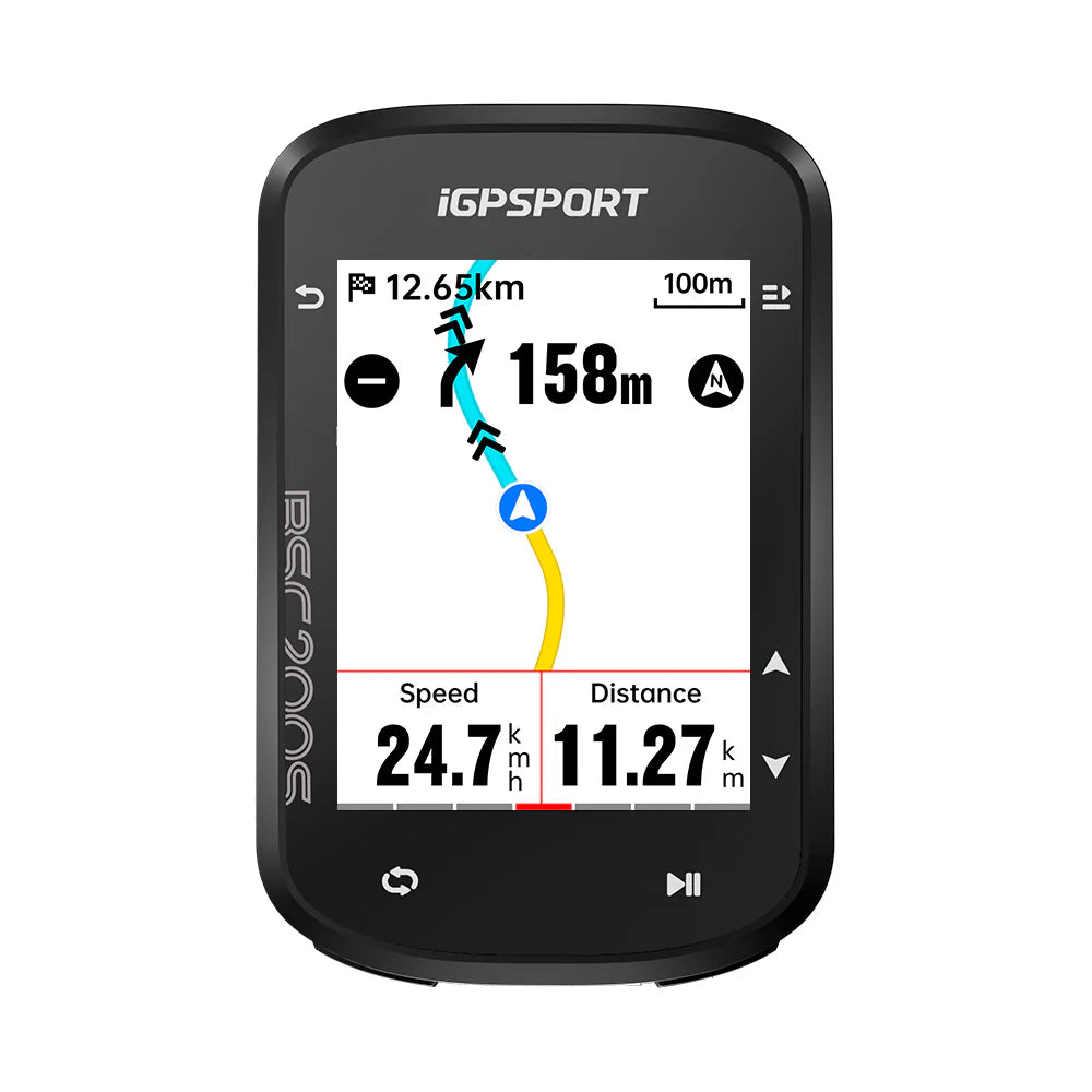 iGPSPORT BSC200S GPS Bike Computer | Color Navigation Cycling Computer | ANT+ & Bluetooth | Cycling Gears Hub